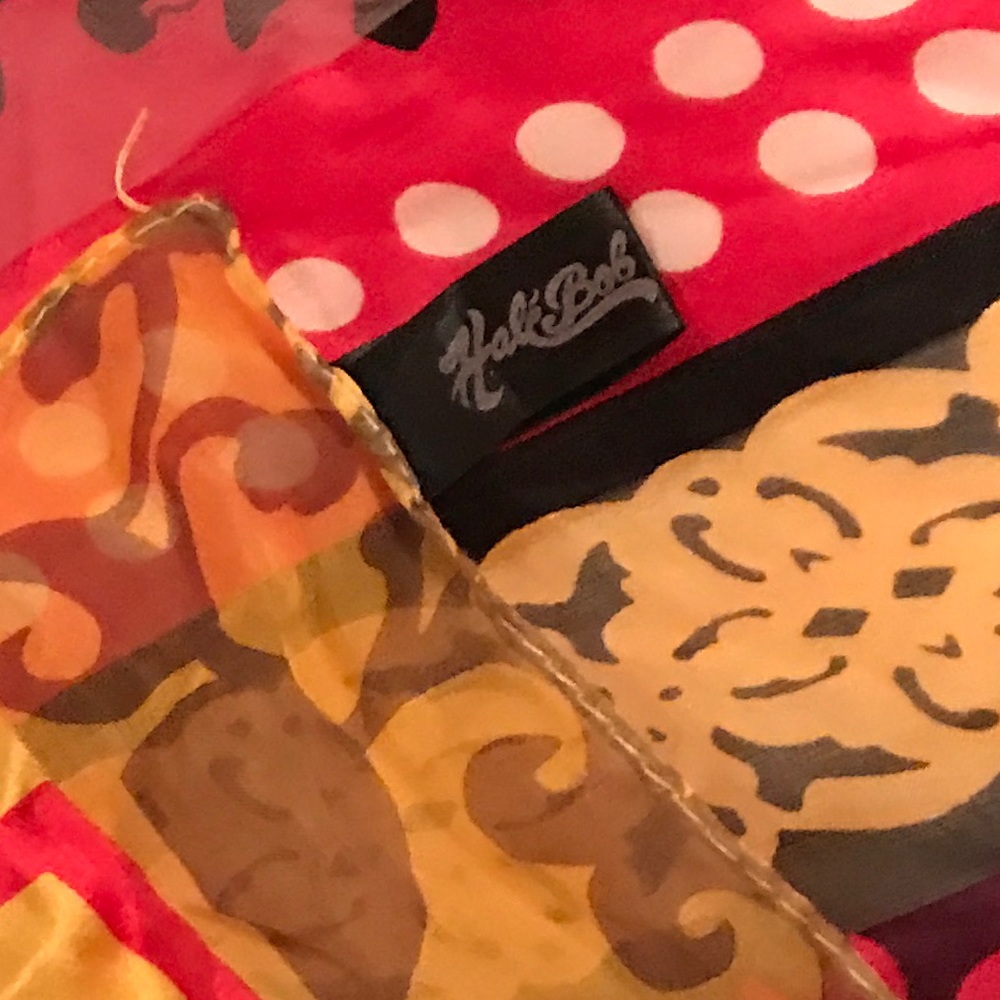 Hale Bob Scarf. 100% silk. Multi-Colored pattern.
